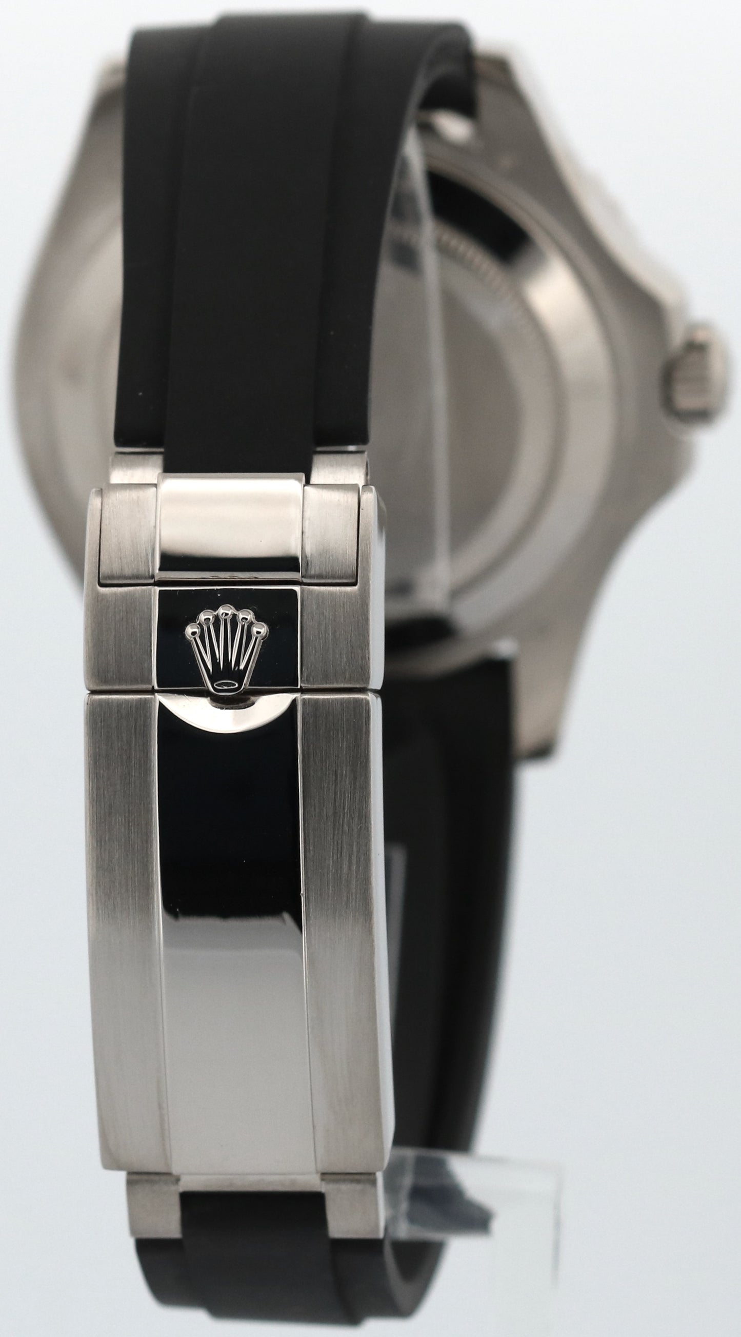 Rolex Yacht-Master BLACK 18K White Gold Oysterflex Rubber 42mm 226659 BOX