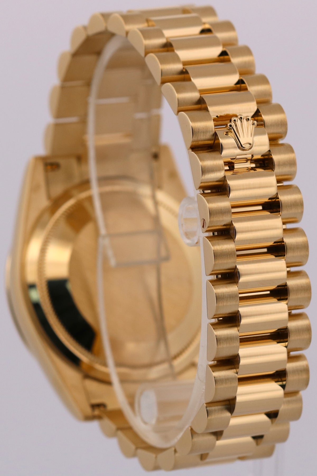 Rolex Day-Date President 118208 Champagne Wave 18K Yellow Gold 36mm Watch Box