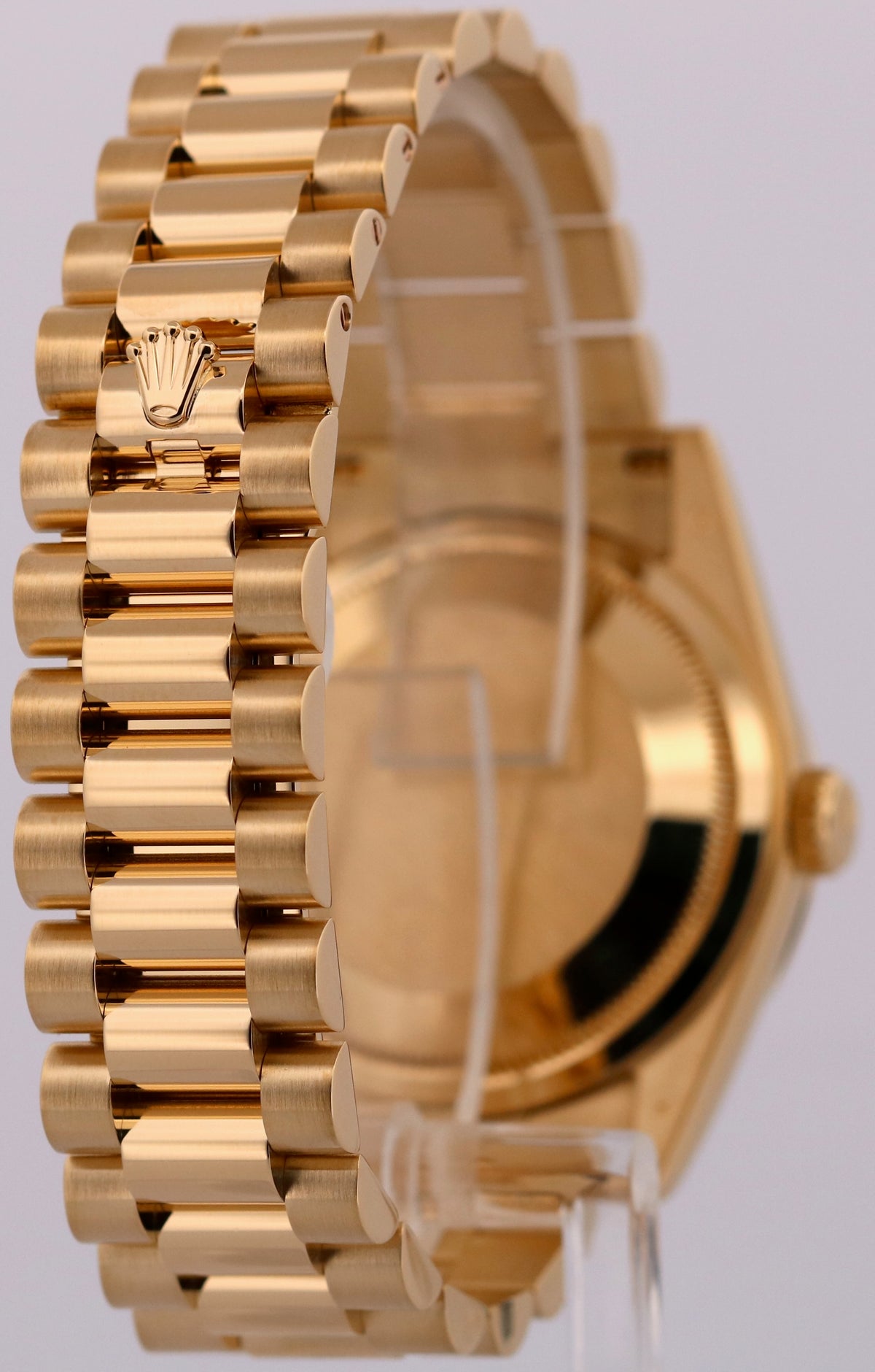 Rolex Day-Date President 118208 Champagne Wave 18K Yellow Gold 36mm Watch Box