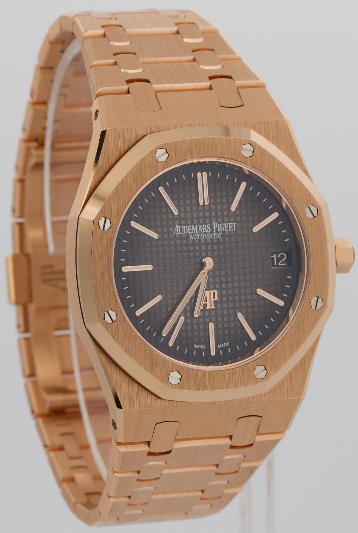 Audemars Piguet Royal Oak 16202OR 18K Rose Gold Ombre Extra Thin 39mm Box Papers