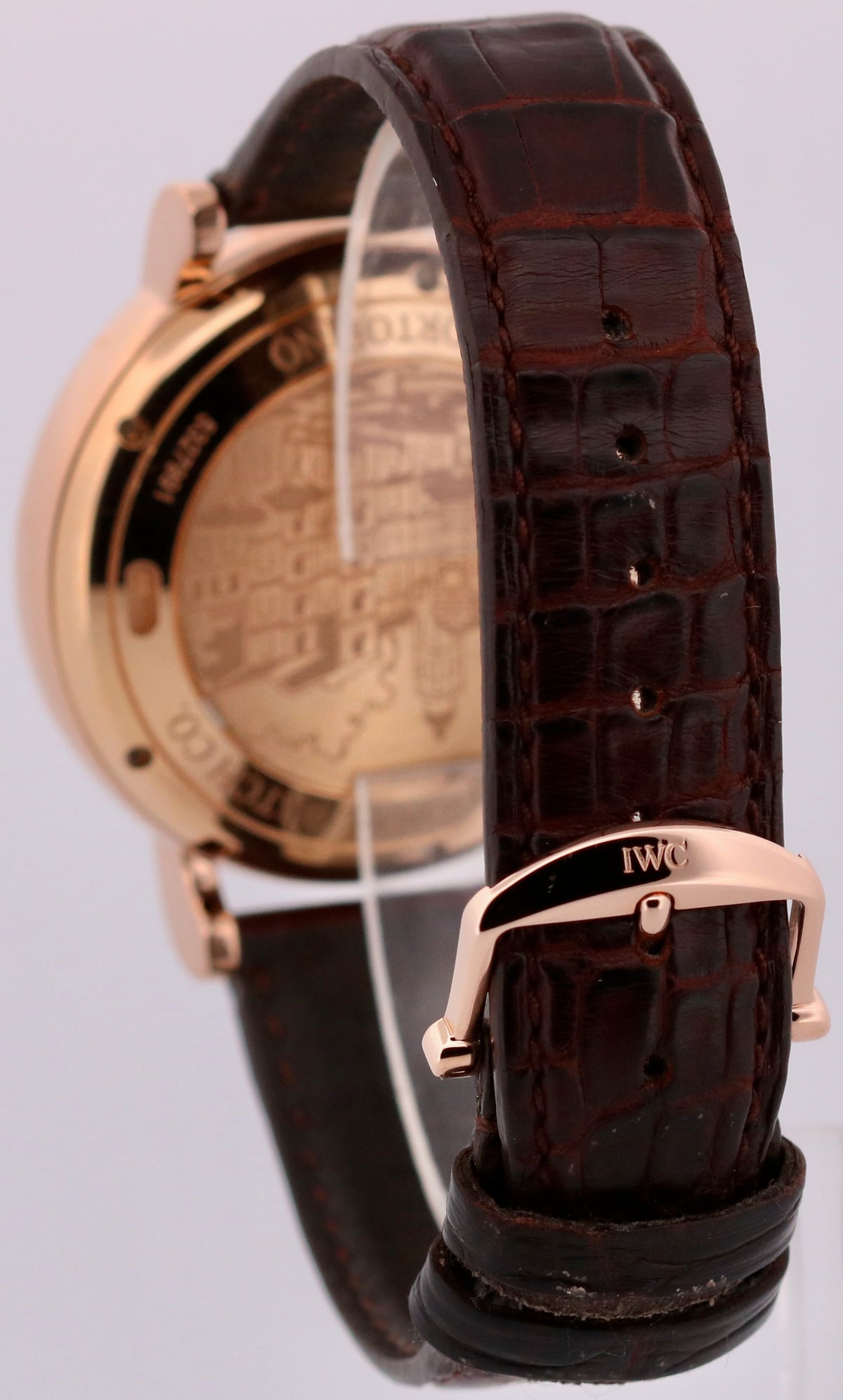 2017 IWC Portofino IW391021 18K Gold Rhodium Leather Automatic 42mm Box Papers