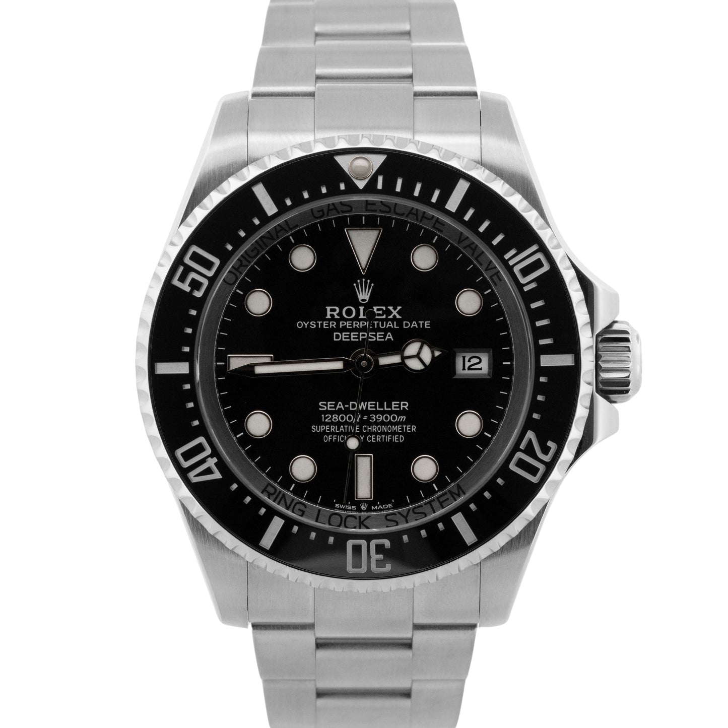 2023 PAPERS Rolex Sea-Dweller Deepsea Black Stainless Steel 44mm 136660 BOX