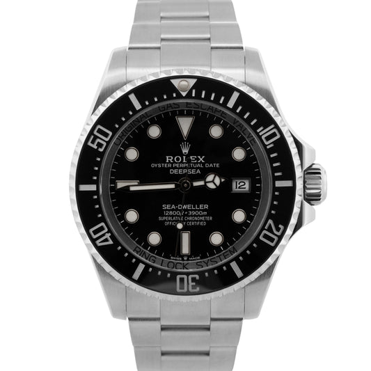 2023 PAPERS Rolex Sea-Dweller Deepsea Black Stainless Steel 44mm 136660 BOX