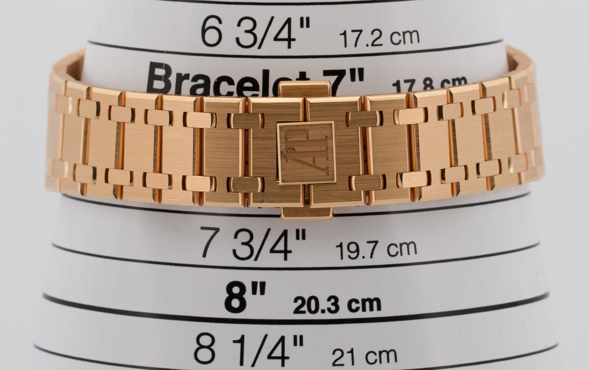 Audemars Piguet Royal Oak 16202OR 18K Rose Gold Ombre Extra Thin 39mm Box Papers