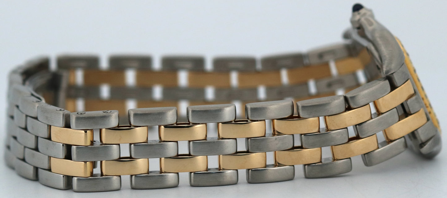 Ladies Cartier Panthere DIAMOND 18K Yellow Gold Steel Roman 22mm Quartz 112000R