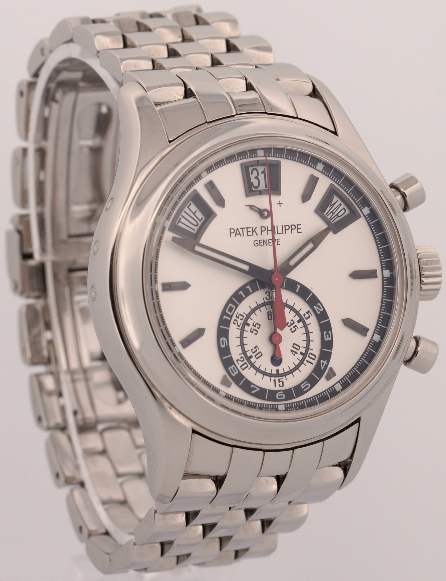 Patek Philippe Annual Calendar Chronograph WHITE 40mm Stainless Steel 5960/1A