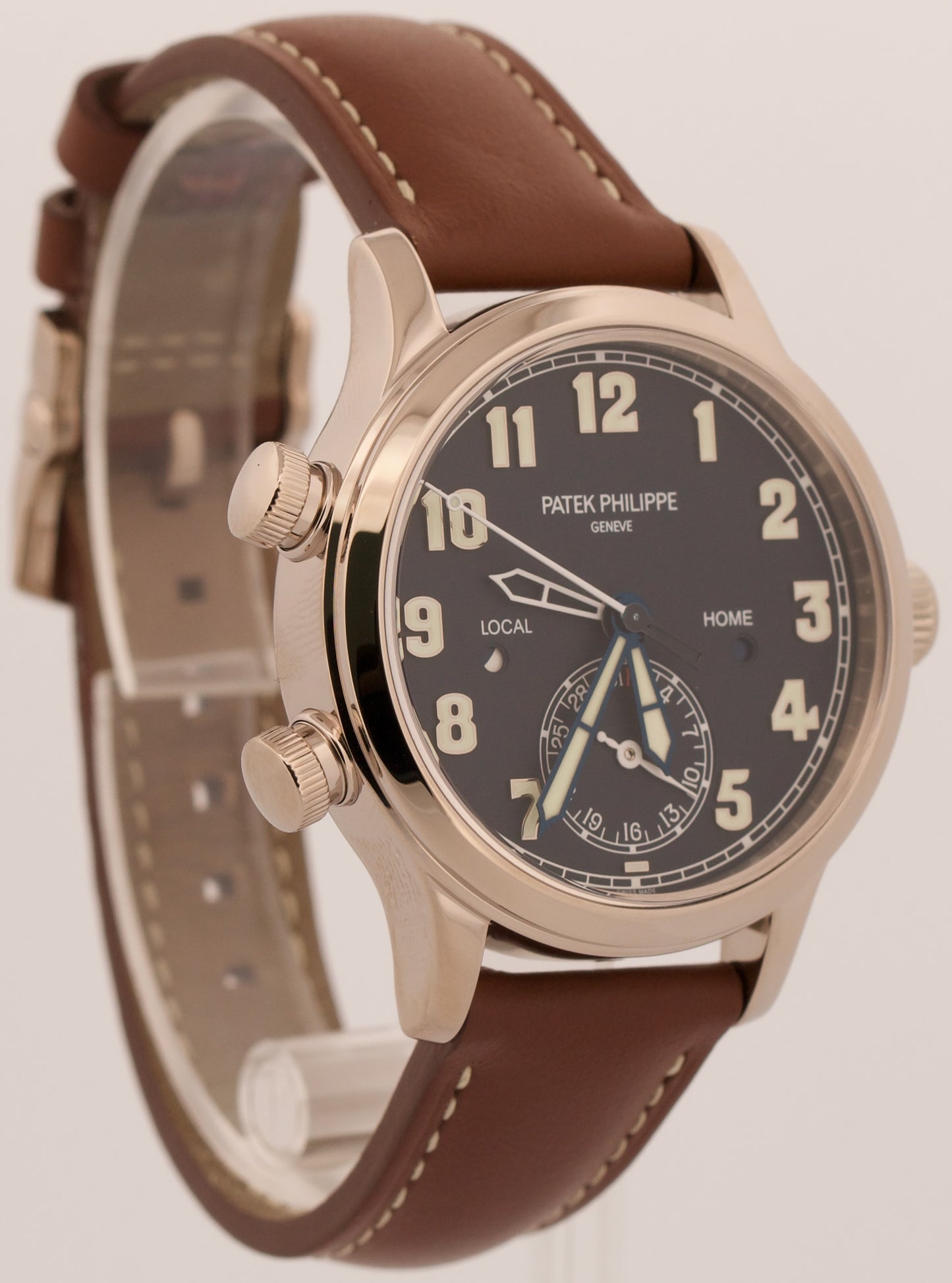 2022 PAPERS Patek Philippe Calatrava Pilot Travel Time BLUE 18K 37.5mm 7234G-001