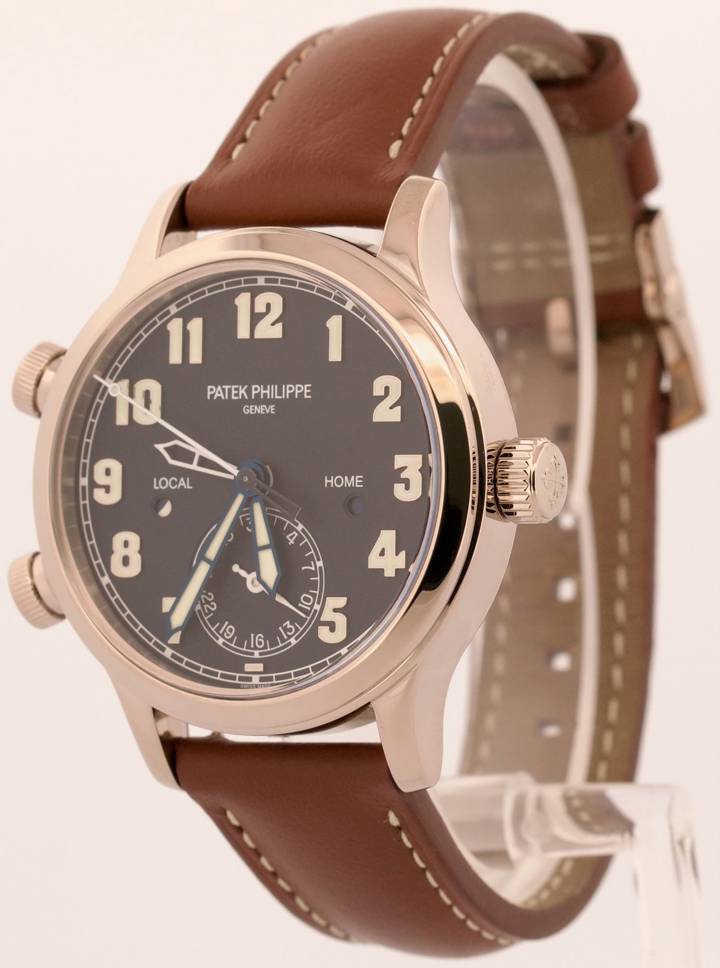 2022 PAPERS Patek Philippe Calatrava Pilot Travel Time BLUE 18K 37.5mm 7234G-001