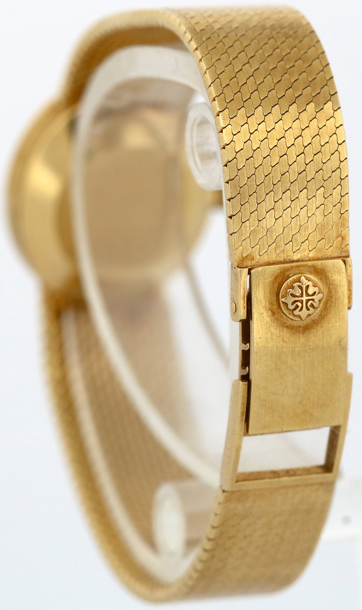 VINTAGE Ladies Patek Philippe Ellipse CHAMPAGNE 18K Yellow Gold 20mm Manual 3351