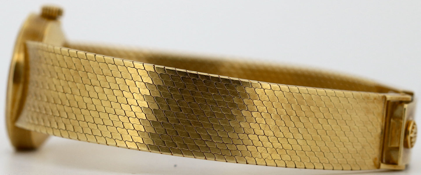 VINTAGE Ladies Patek Philippe Ellipse CHAMPAGNE 18K Yellow Gold 20mm Manual 3351