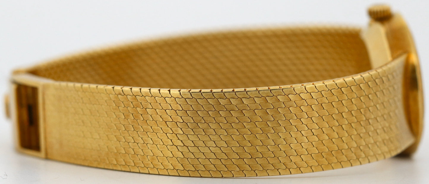 VINTAGE Ladies Patek Philippe Ellipse CHAMPAGNE 18K Yellow Gold 20mm Manual 3351