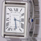 MINT Cartier Tank Solo Silver 31mm Stainless Steel Automatic Date Watch 3800