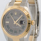 Rolex Datejust II WIMBLEDON Rhodium Roman 18K Gold Steel OYSTER 41mm 116333