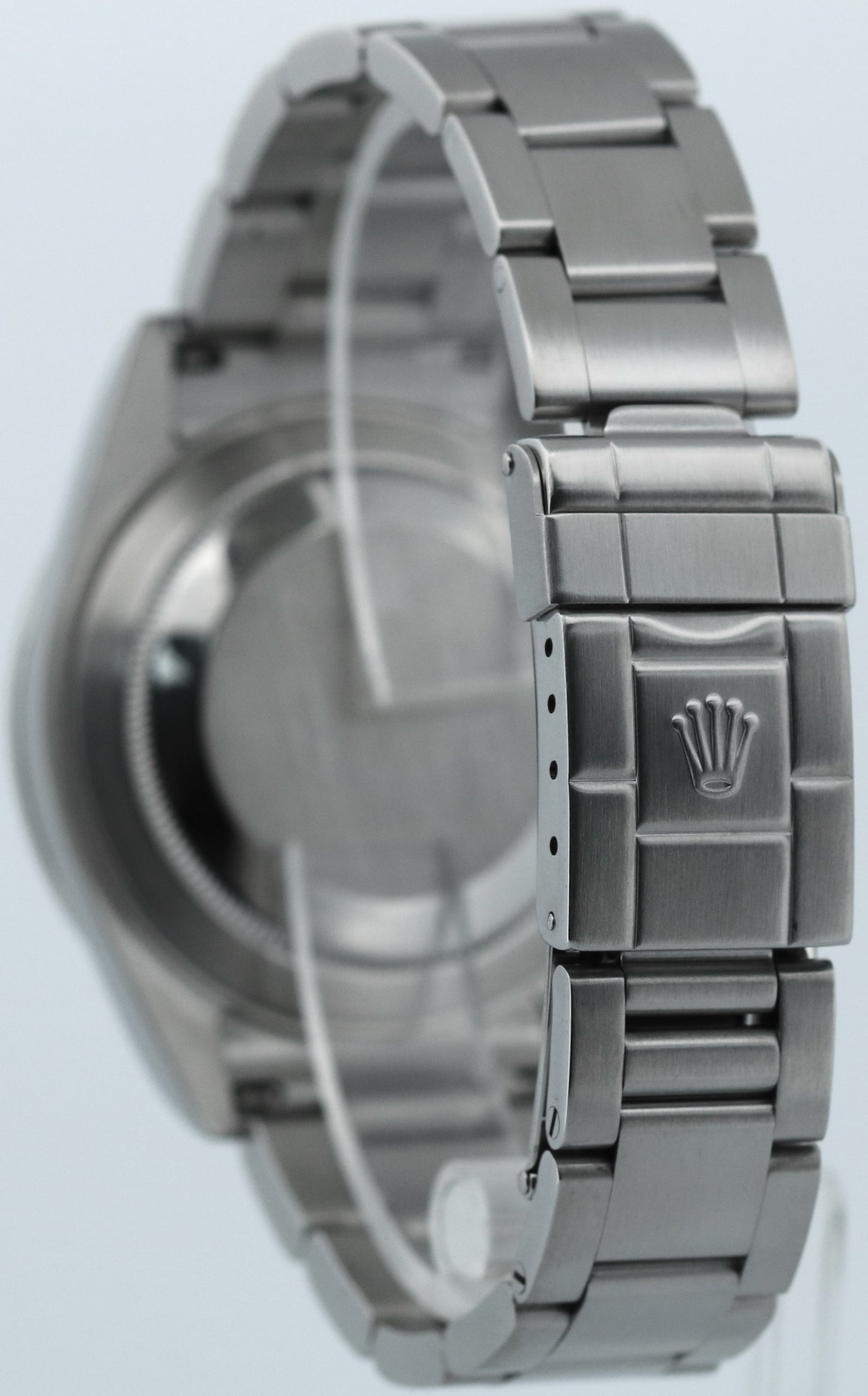 PAPERS Rolex Explorer II 40mm BLACK Steel NO-HOLES Red GMT Watch 16570 BOX