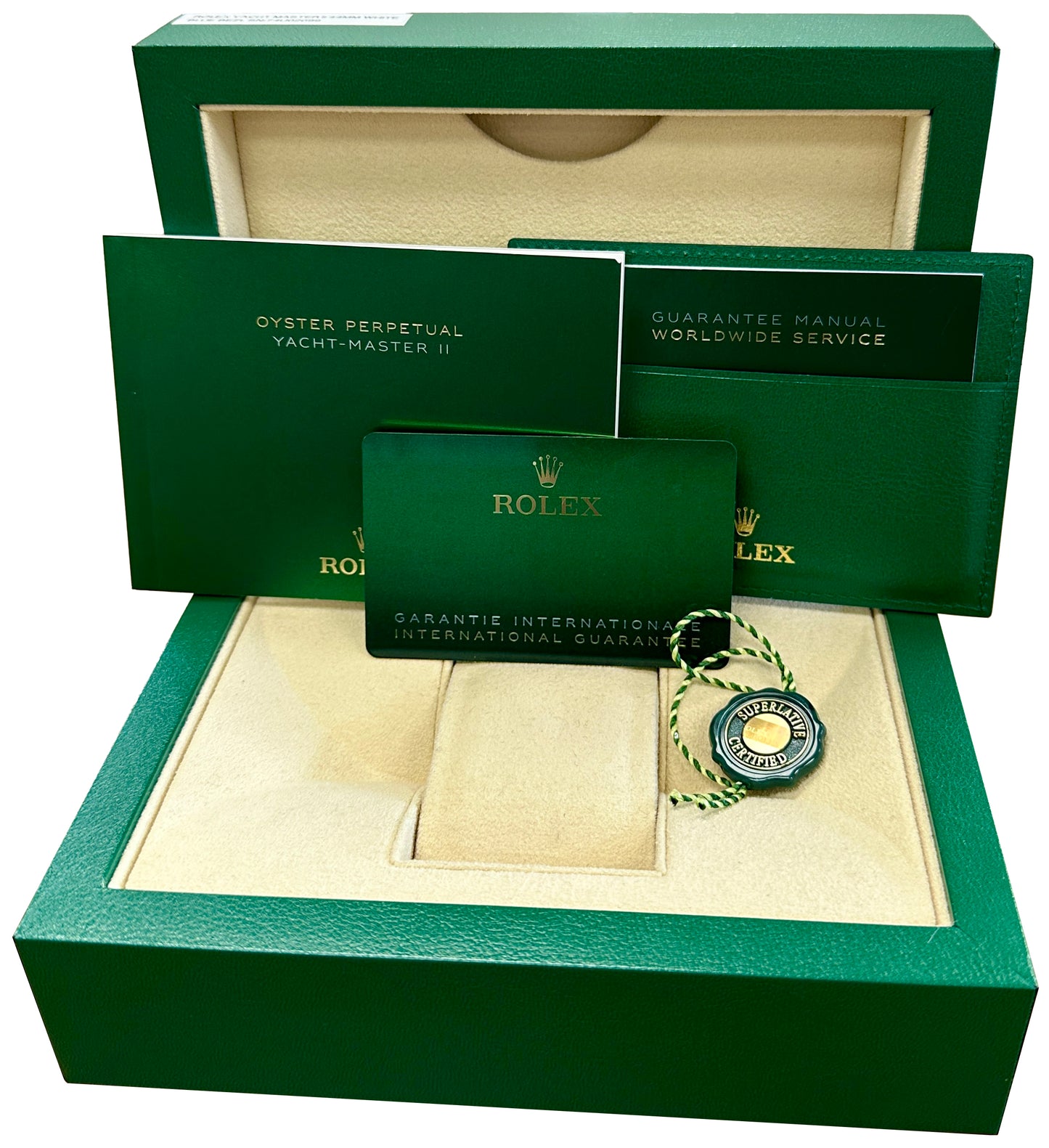 MINT 2022 PAPERS Rolex Yacht-Master II NEW HANDS 44mm Blue Watch 116680 BOX