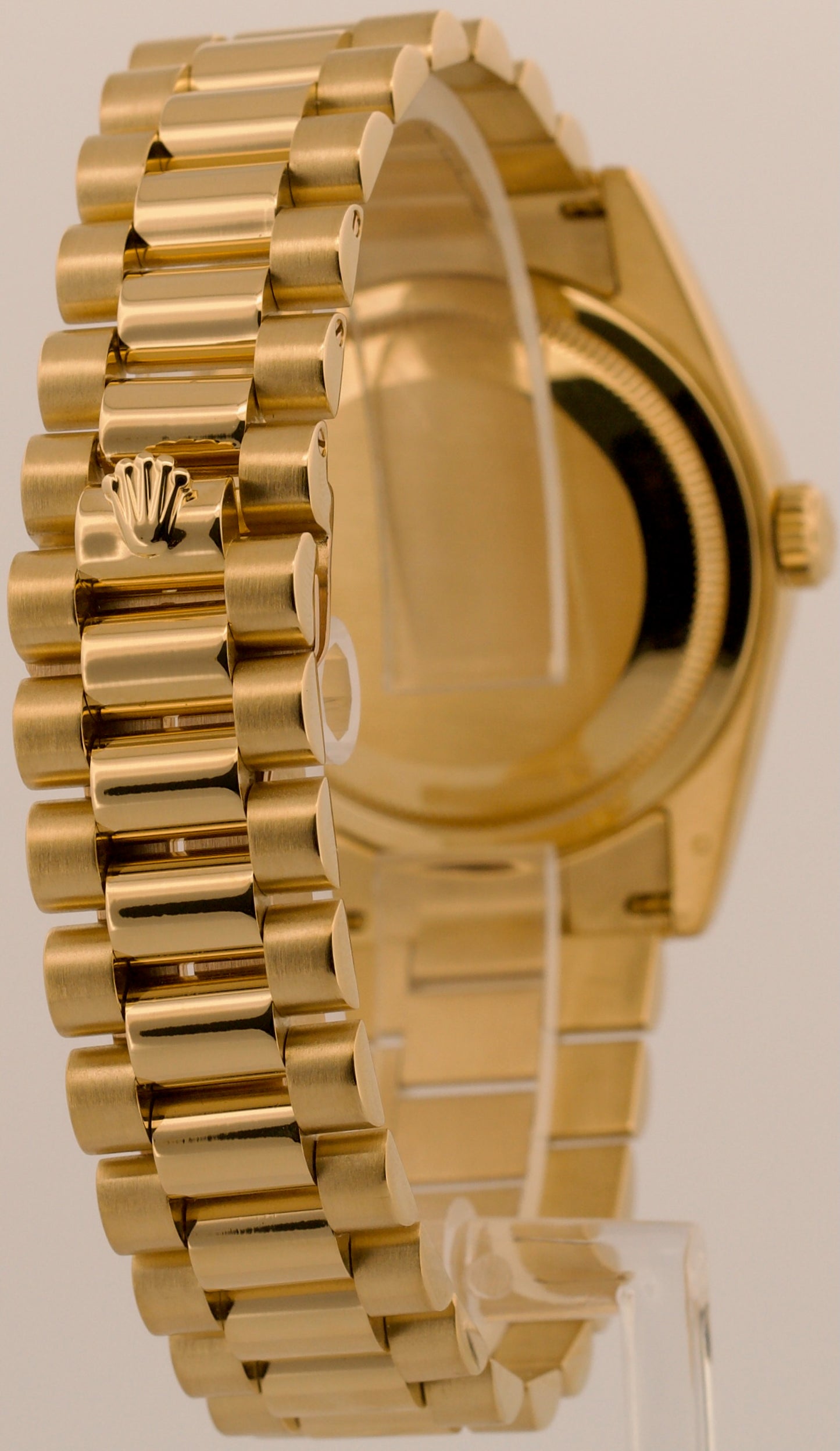 2014 RSC Rolex Day-Date President SILVERED CHAMPAGNE 36mm 18K Gold 118238 BOX