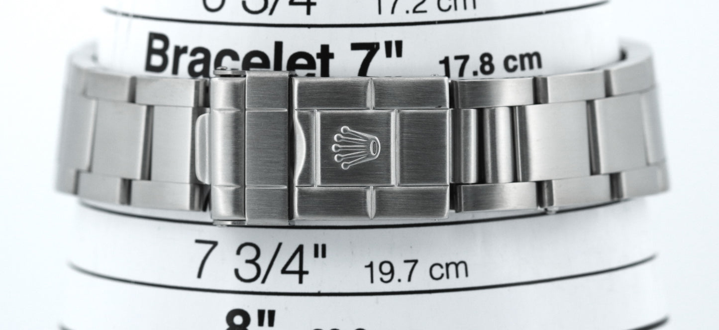 PAPERS Rolex Explorer II 40mm BLACK Steel NO-HOLES Red GMT Watch 16570 BOX