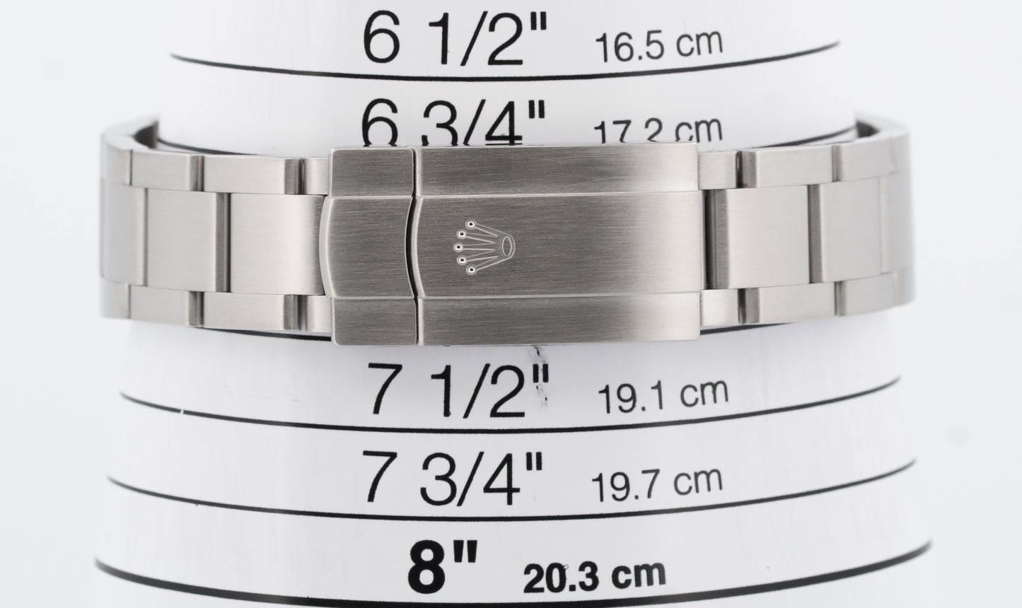 Rolex Air-King 40mm Green BLACK Stainless Steel Automatic Oyster Watch 116900