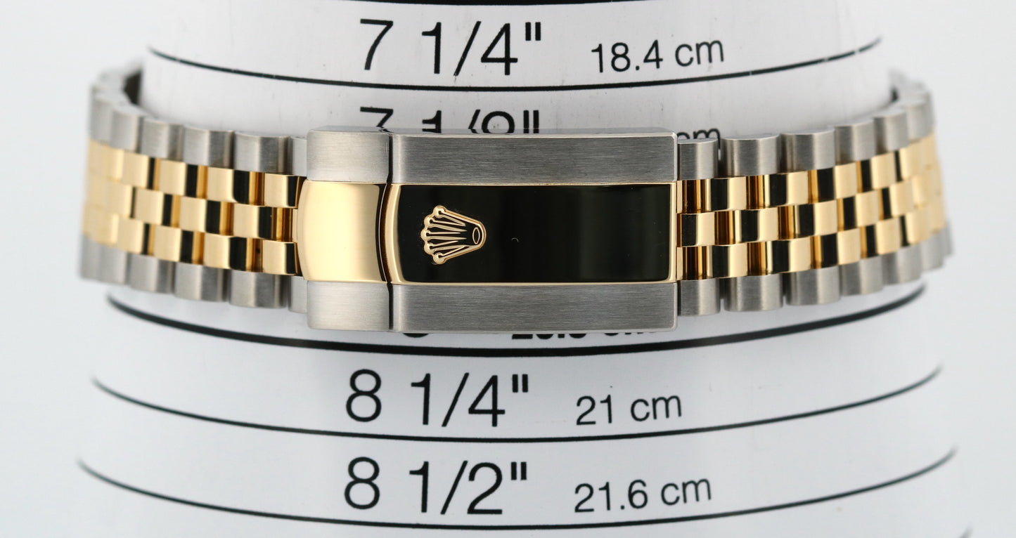 PAPERS Rolex DateJust 41 WIMBLEDON Roman 18K Steel JUBILEE 41mm 126333 Watch BOX