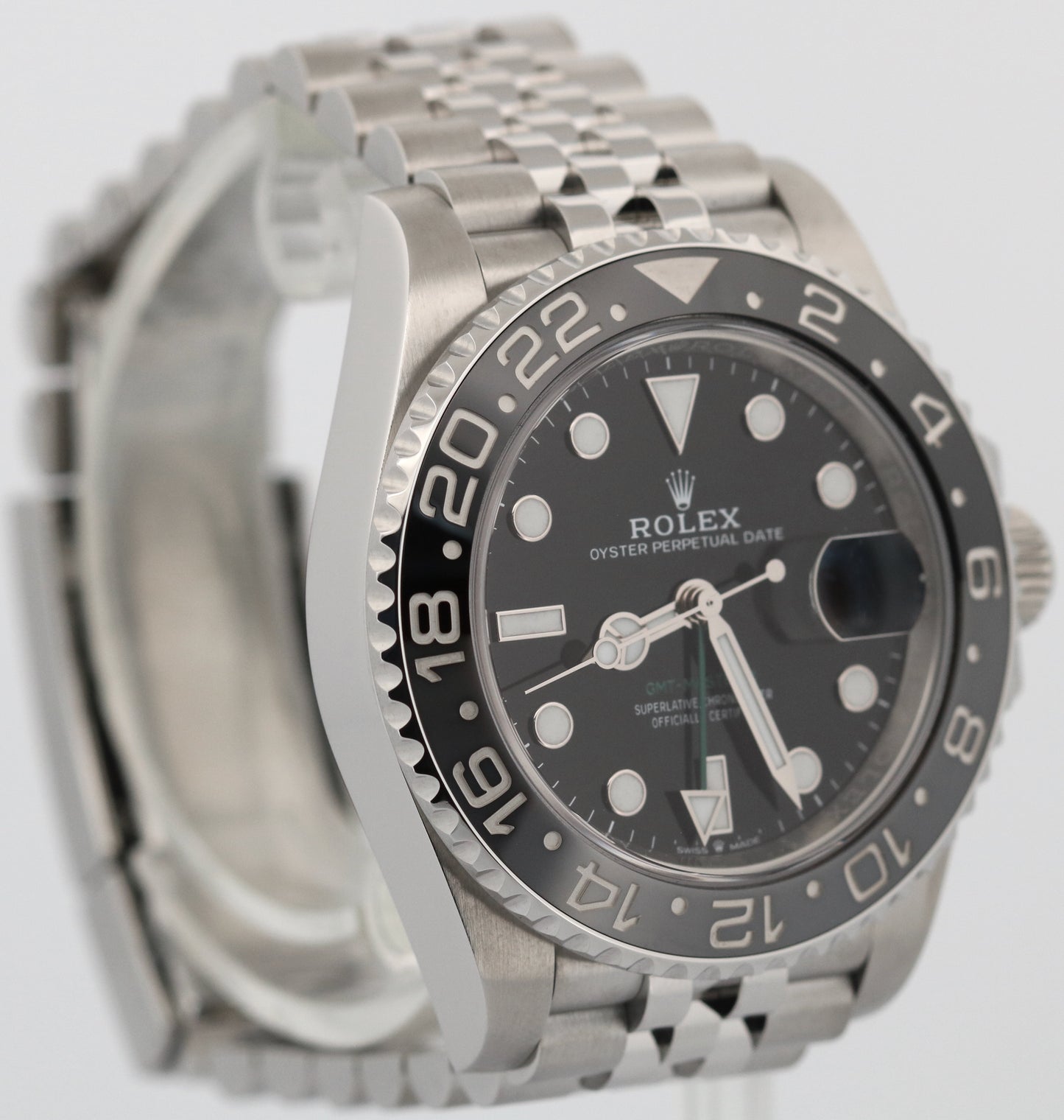 Rolex GMT-Master II BRUCE WAYNE Jubilee Black Stainless Ceramic 126710 GRNR BOX