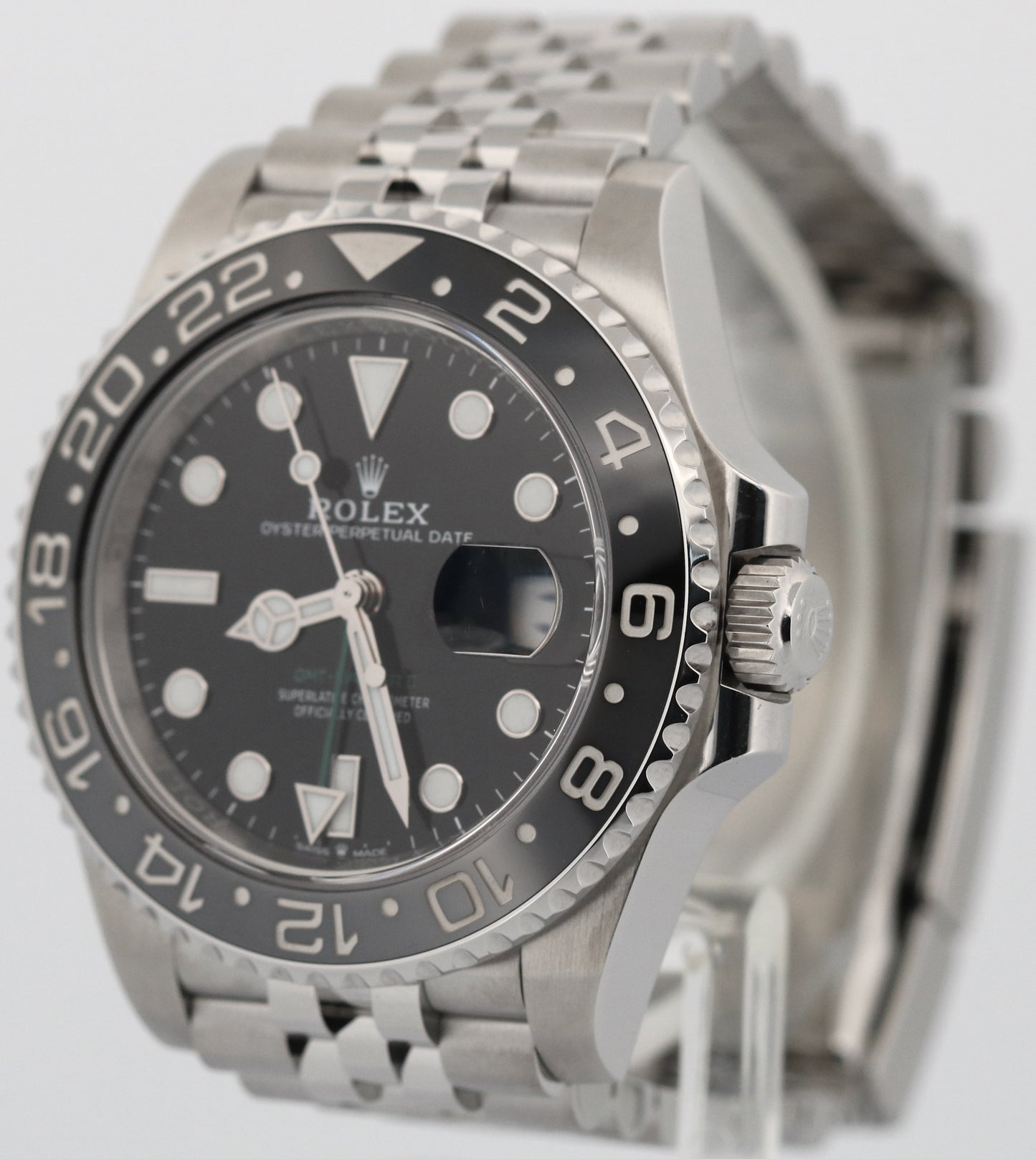 Rolex GMT-Master II BRUCE WAYNE Jubilee Black Stainless Ceramic 126710 GRNR BOX
