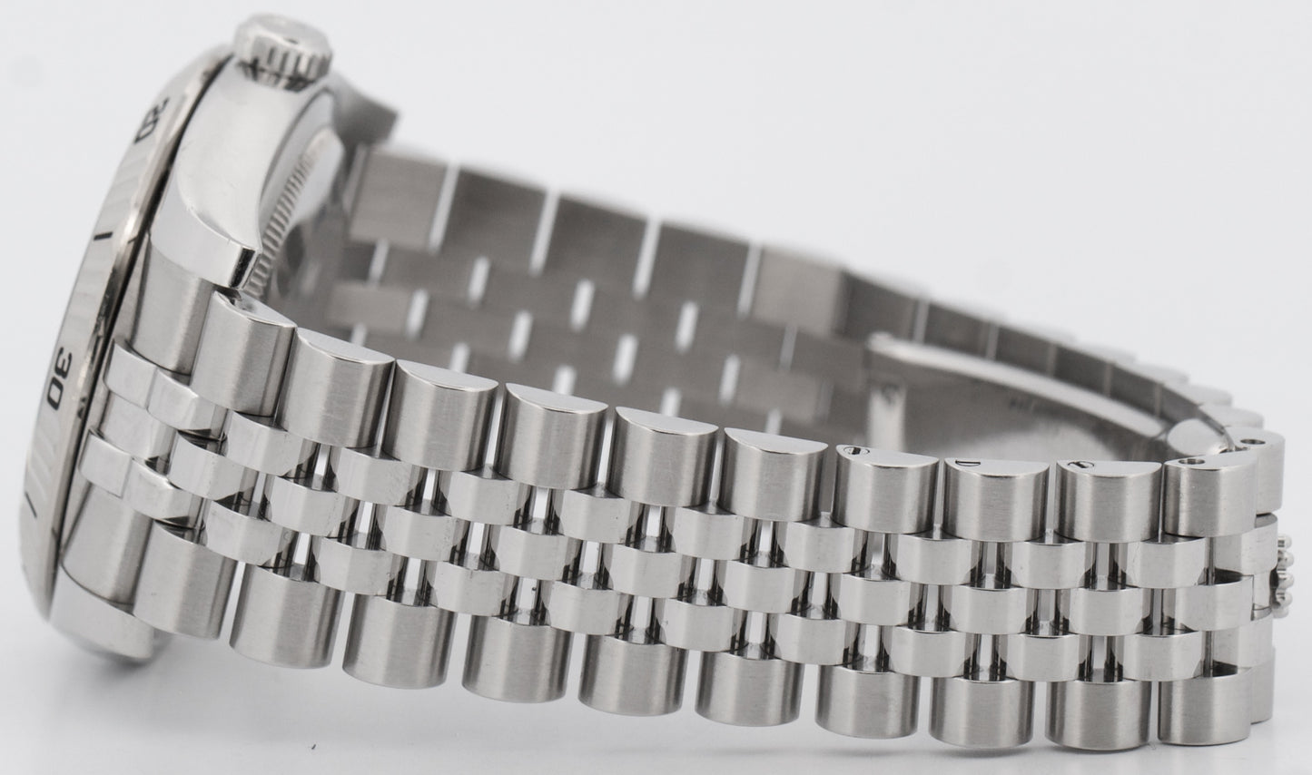 Rolex DateJust Turn-O-Graph Thunderbird BLUE Red Stainless JUBILEE 18K 116264