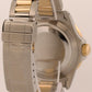 1990 PAPERS Rolex Submariner Date 40mm BLACK 18K Yellow Gold Steel 16613 BOX