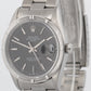 Rolex Oyster Perpetual Date 34mm BLACK Stainless Steel Oyster NO-HOLES 15210