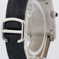 Cartier Tank Americaine SILVER 22mm Steel Leather Automatic Watch 3971 WSTA0017