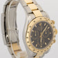 PAPERS Rolex Daytona Cosmograph BLACK 18K Yellow Gold Steel REHAUT 116523 BOX
