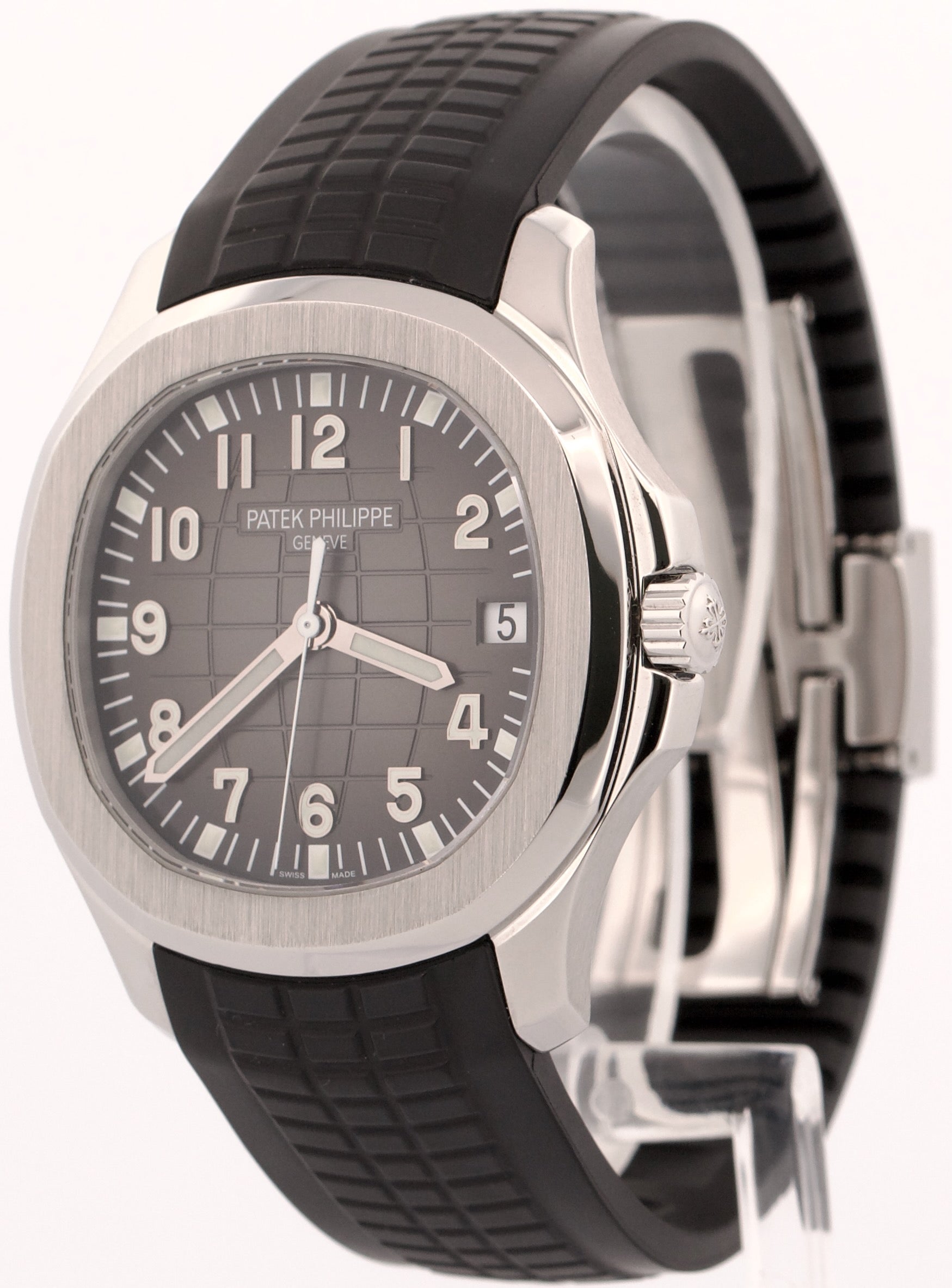 2014 PAPERS Patek Philippe Aquanaut 40.8mm BLACK Stainless Rubber