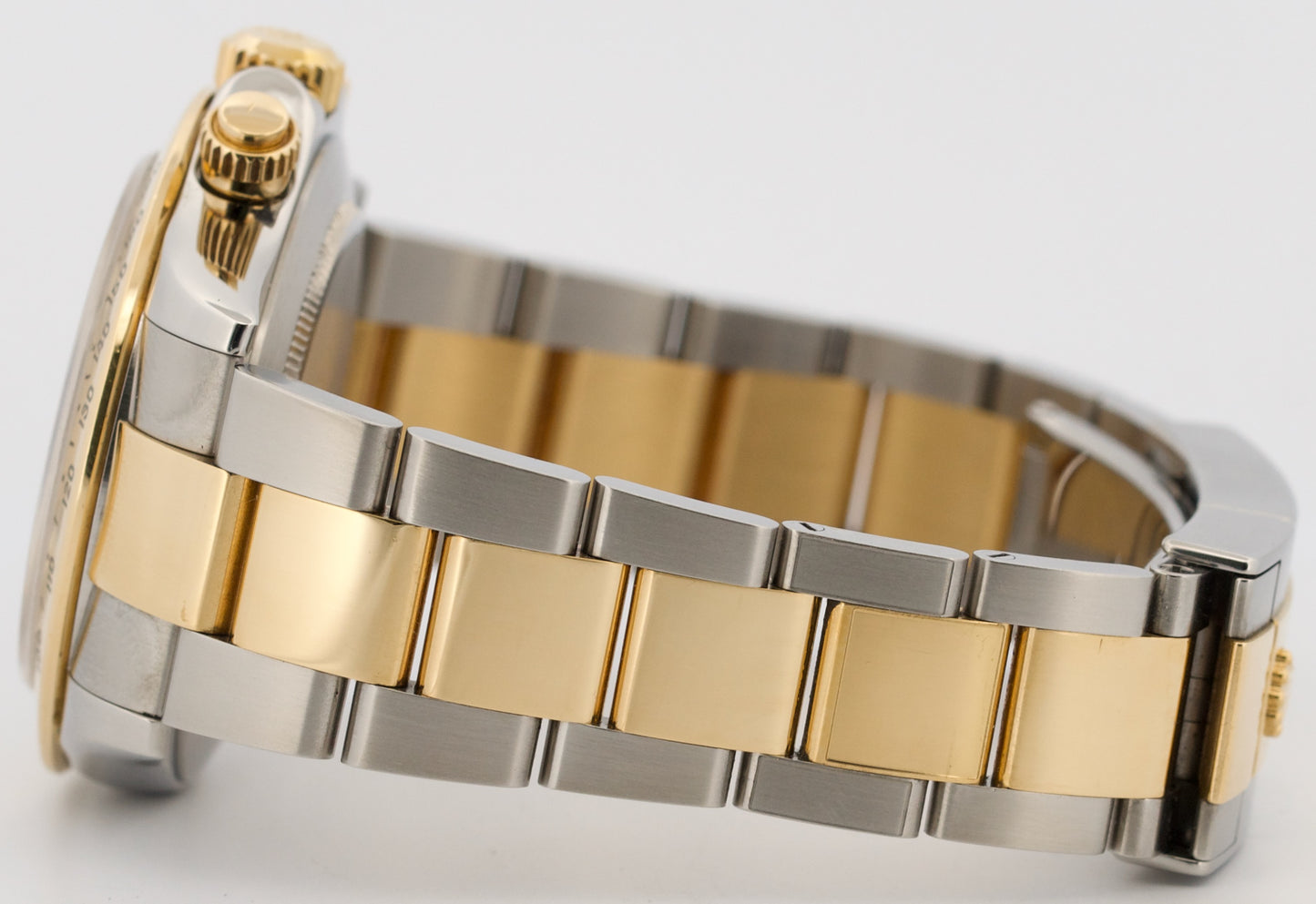 PAPERS Rolex Daytona Cosmograph BLACK 18K Yellow Gold Steel REHAUT 116523 BOX