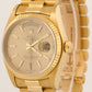 TOP CONDITION PAPERS Rolex Day-Date President CHAMPAGNE 18K Gold 36mm 18038 BOX