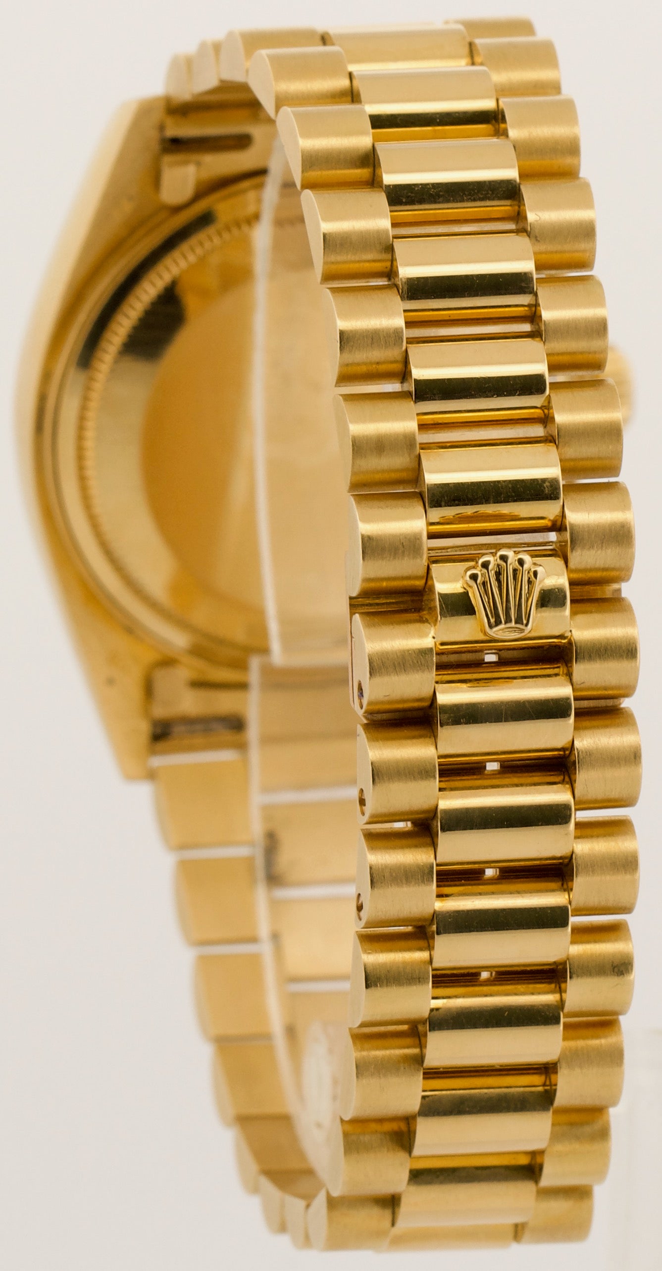 TOP CONDITION PAPERS Rolex Day-Date President CHAMPAGNE 18K Gold 36mm 18038 BOX