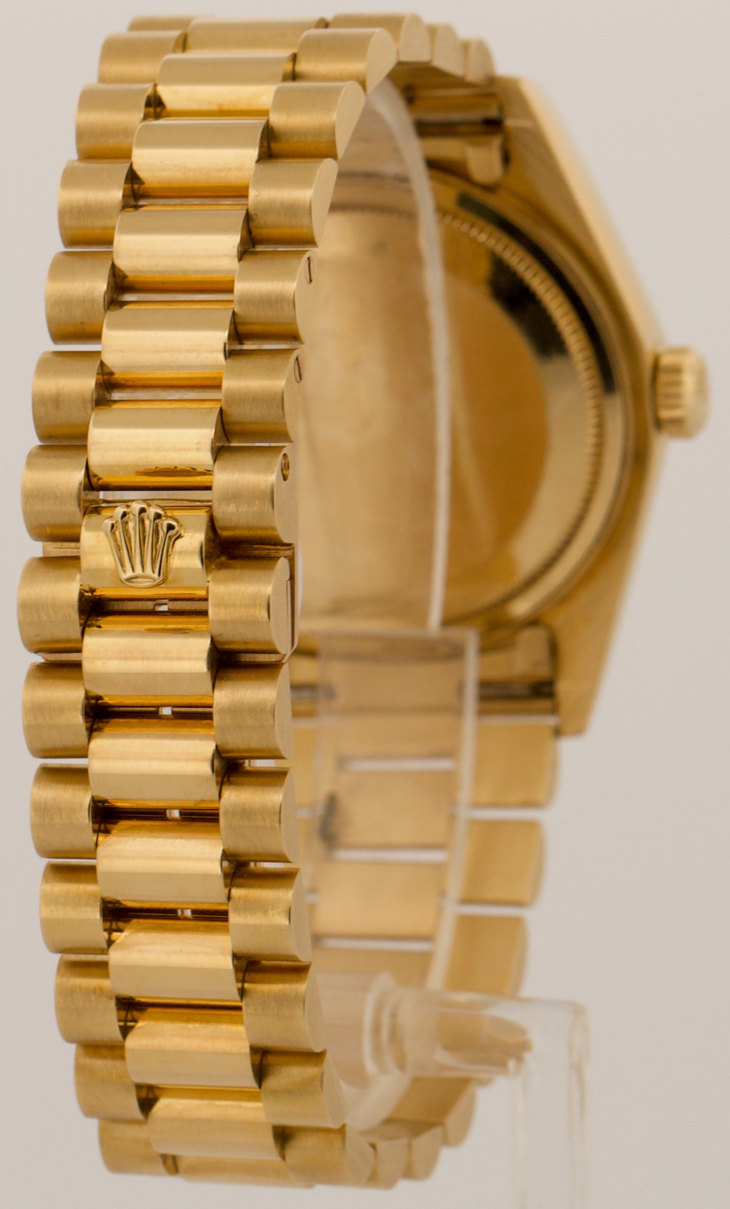 TOP CONDITION PAPERS Rolex Day-Date President CHAMPAGNE 18K Gold 36mm 18038 BOX