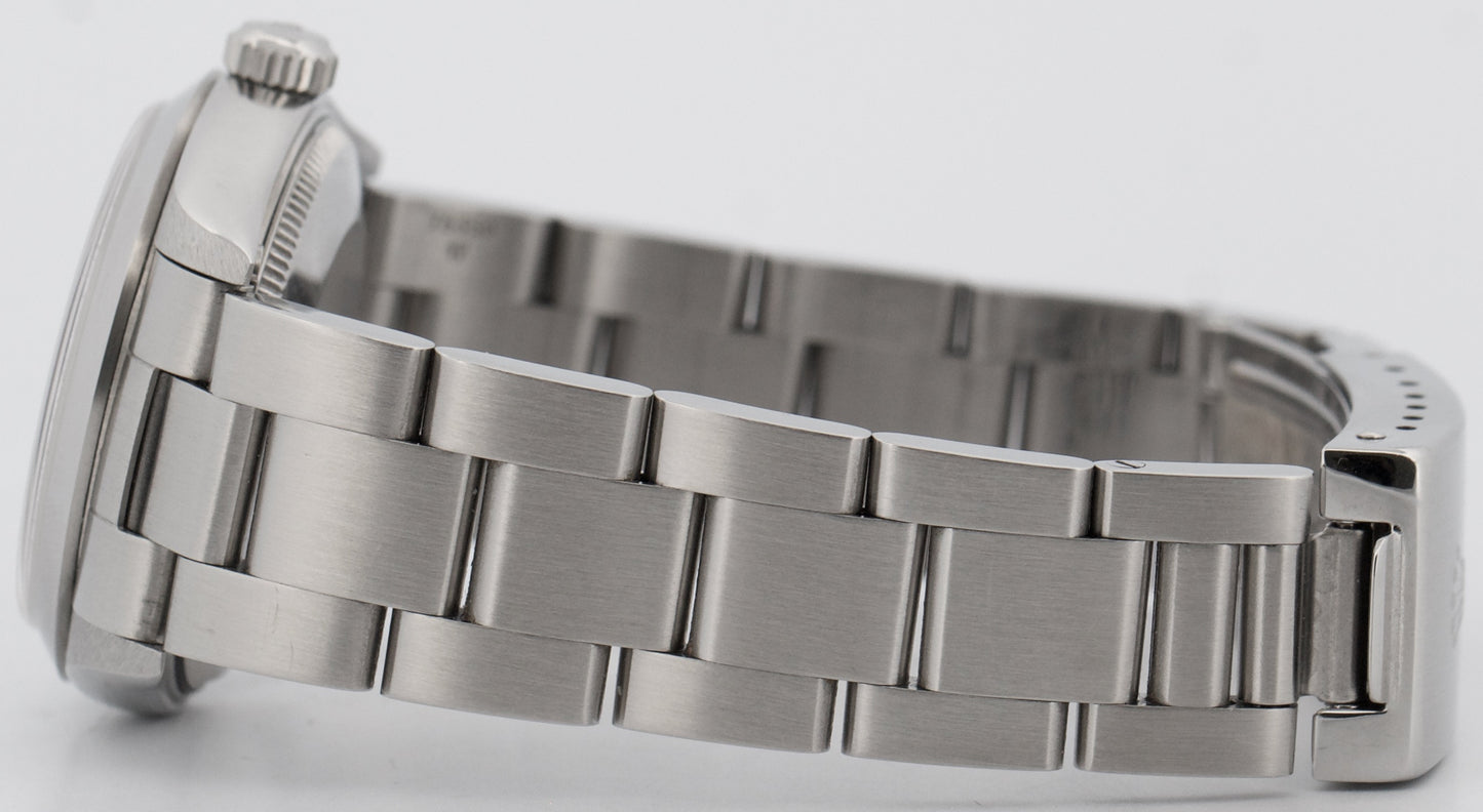 UNPOLISHED PAPERS Ladies Rolex DateJust SALMON ROMAN 31mm Steel Oyster 78240 BOX