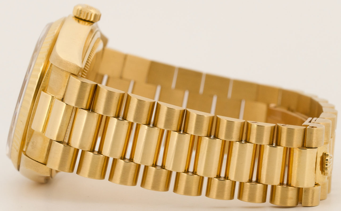 TOP CONDITION PAPERS Rolex Day-Date President CHAMPAGNE 18K Gold 36mm 18038 BOX