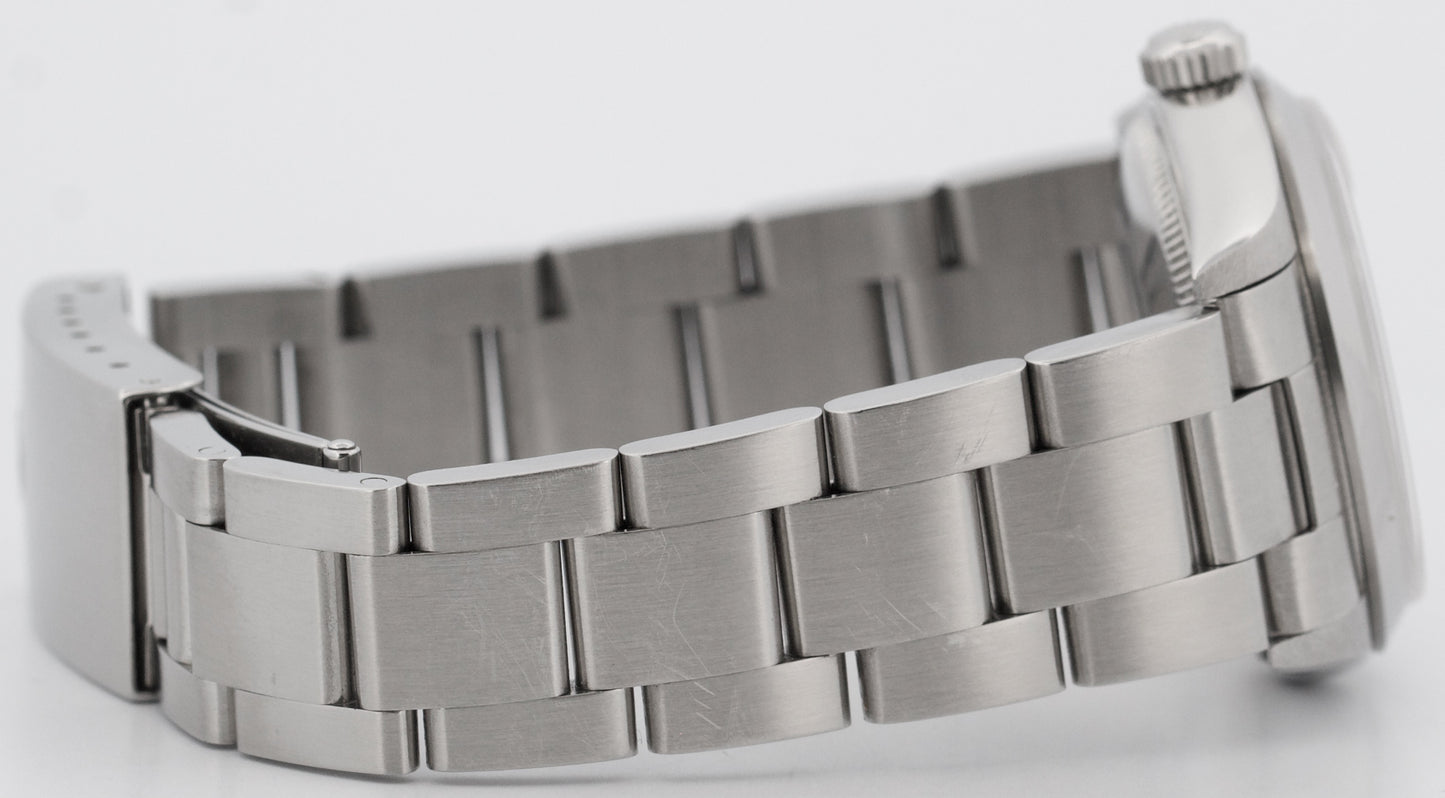 UNPOLISHED PAPERS Ladies Rolex DateJust SALMON ROMAN 31mm Steel Oyster 78240 BOX