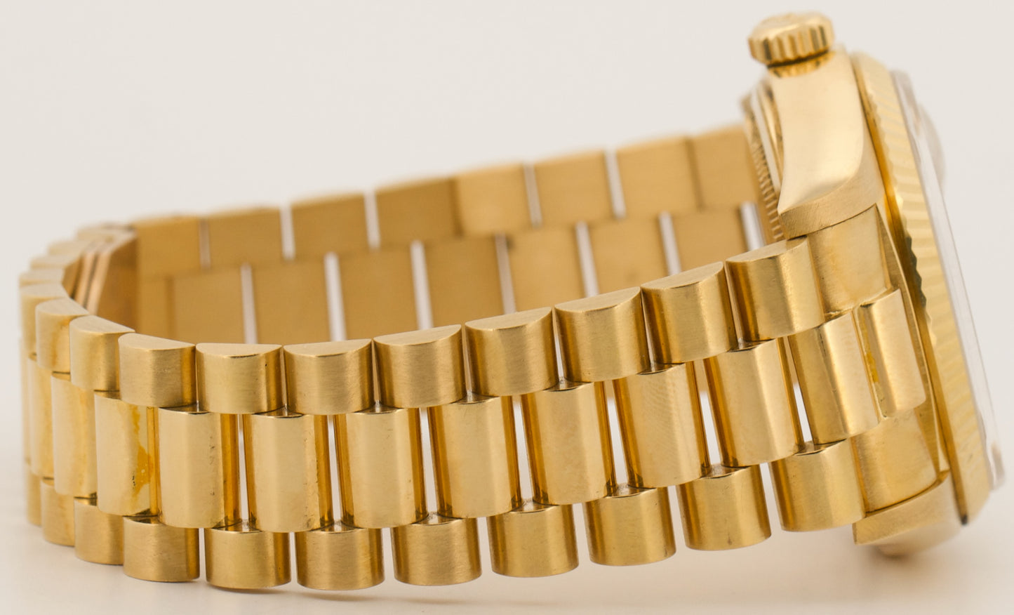 TOP CONDITION PAPERS Rolex Day-Date President CHAMPAGNE 18K Gold 36mm 18038 BOX