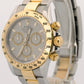 2014 UNPOLISHED PAPERS Rolex Daytona GRAY 18K Gold Steel REHAUT 116523 BOX