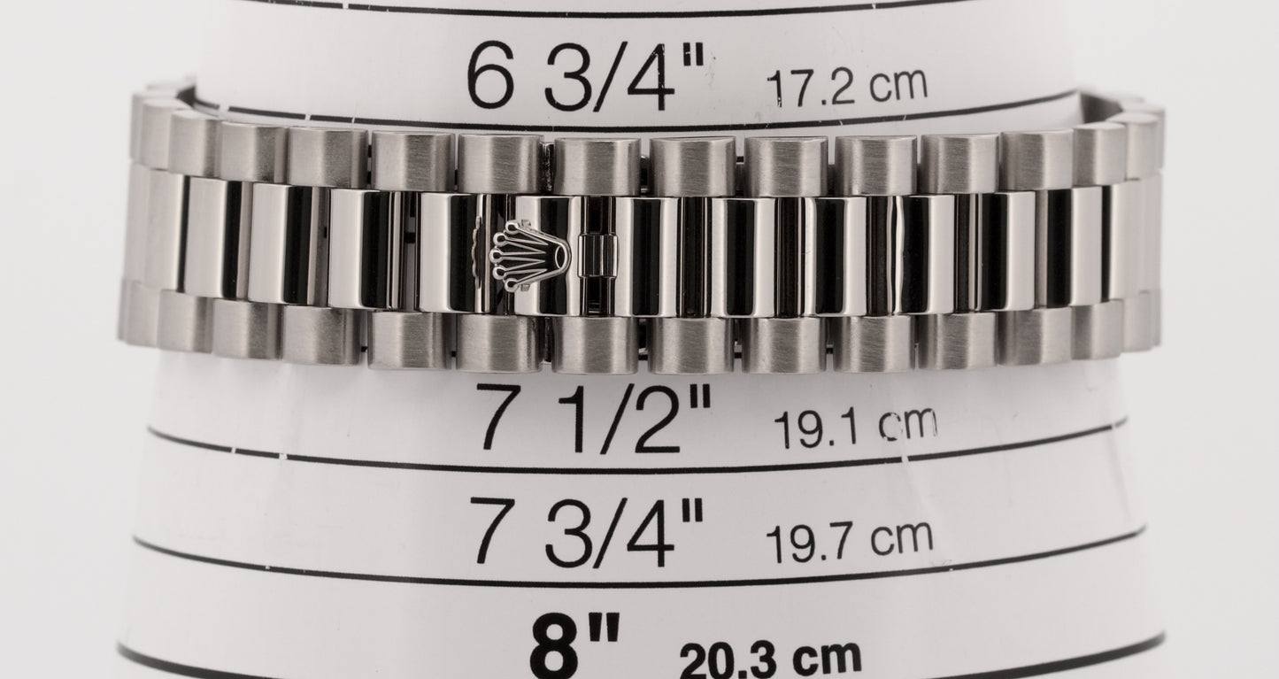 2024 RSC PAPERS Rolex Day-Date President 36mm BLACK DIAMOND 18K Gold 118239 BOX