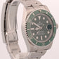2017 PAPERS Rolex Submariner HULK Ceramic Steel Green 40mm 116610 LV Watch BOX