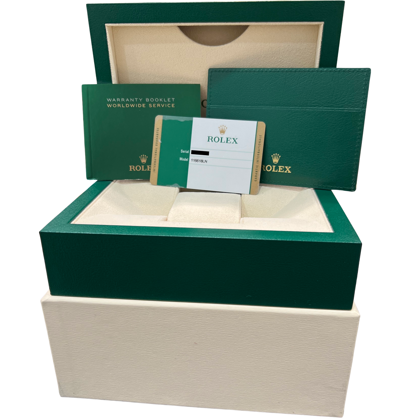 MINT PAPERS Rolex Submariner Date Ceramic 18K Yellow Gold Black 40mm 116618 BOX