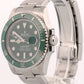 2017 PAPERS Rolex Submariner HULK Ceramic Steel Green 40mm 116610 LV Watch BOX