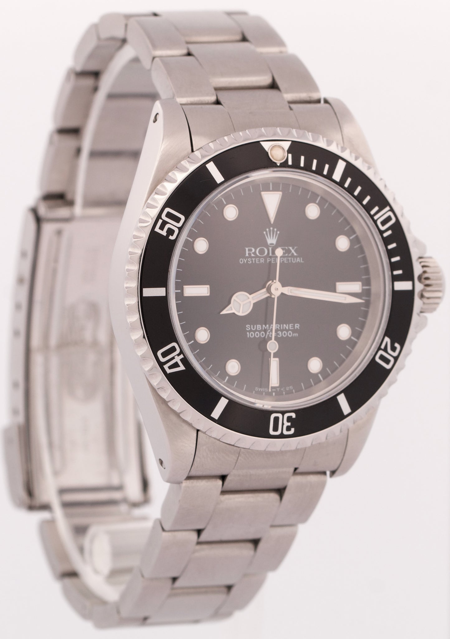 1994 Rolex Submariner No-Date BLACK Stainless Steel Dive 40mm Watch 14060 BOX