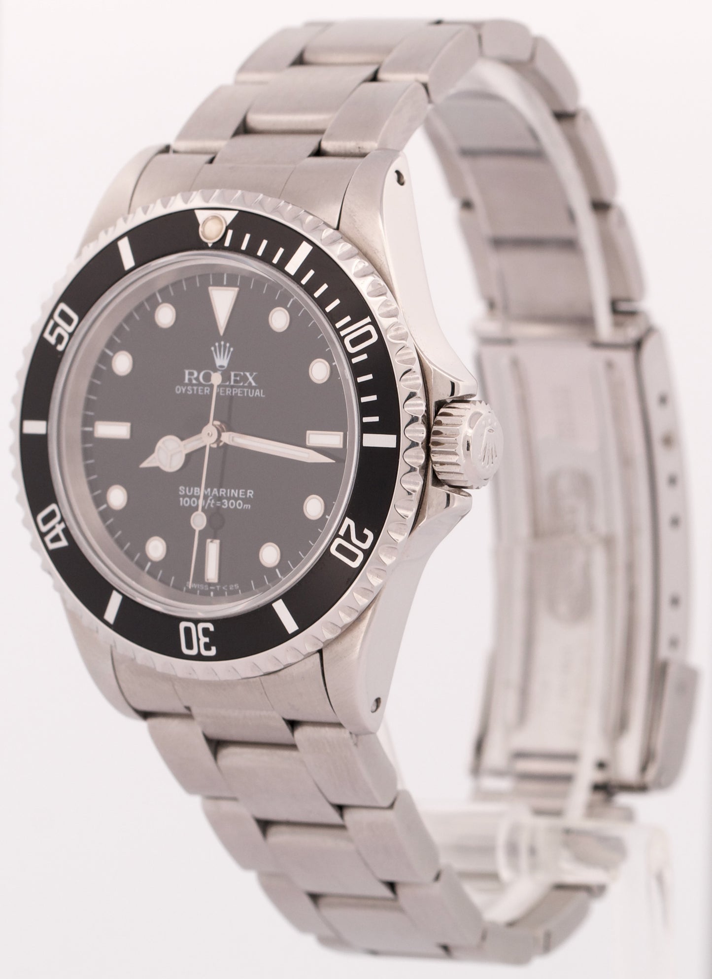 1994 Rolex Submariner No-Date BLACK Stainless Steel Dive 40mm Watch 14060 BOX