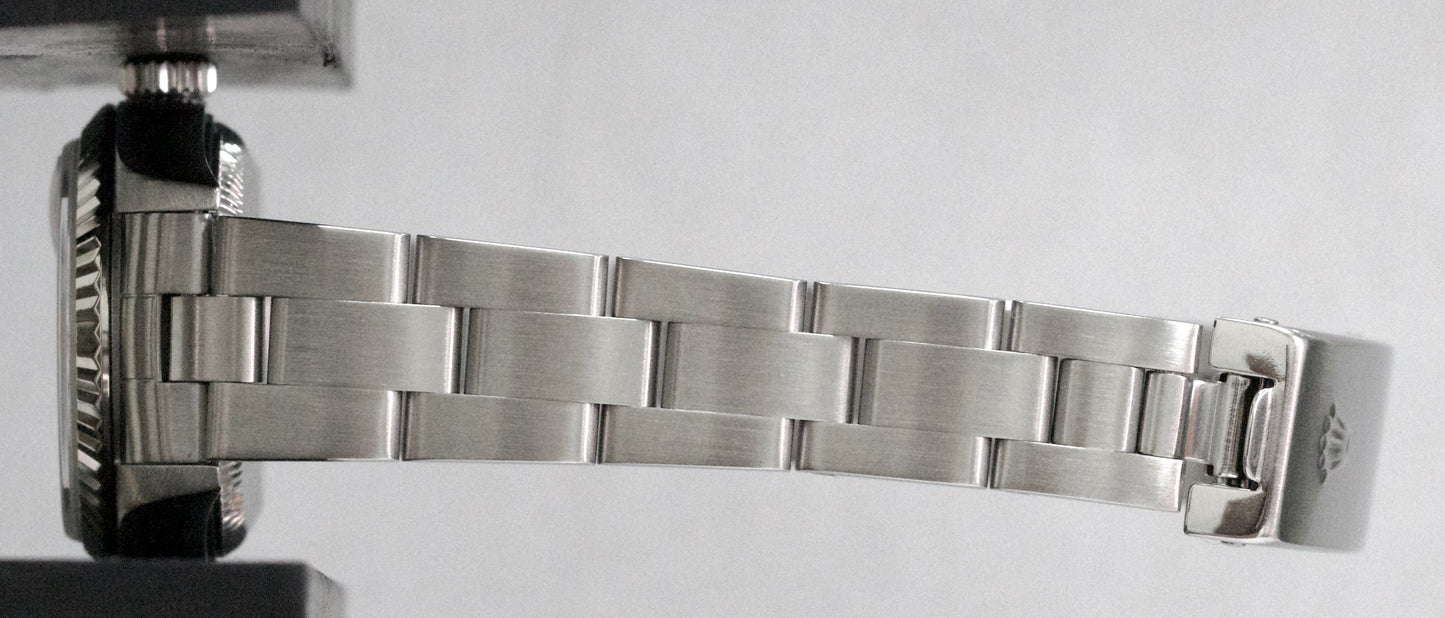 2025 CPO PAPERS Rolex DateJust 26mm BLACK Stainless Steel 18K OYSTER 79174 BOX
