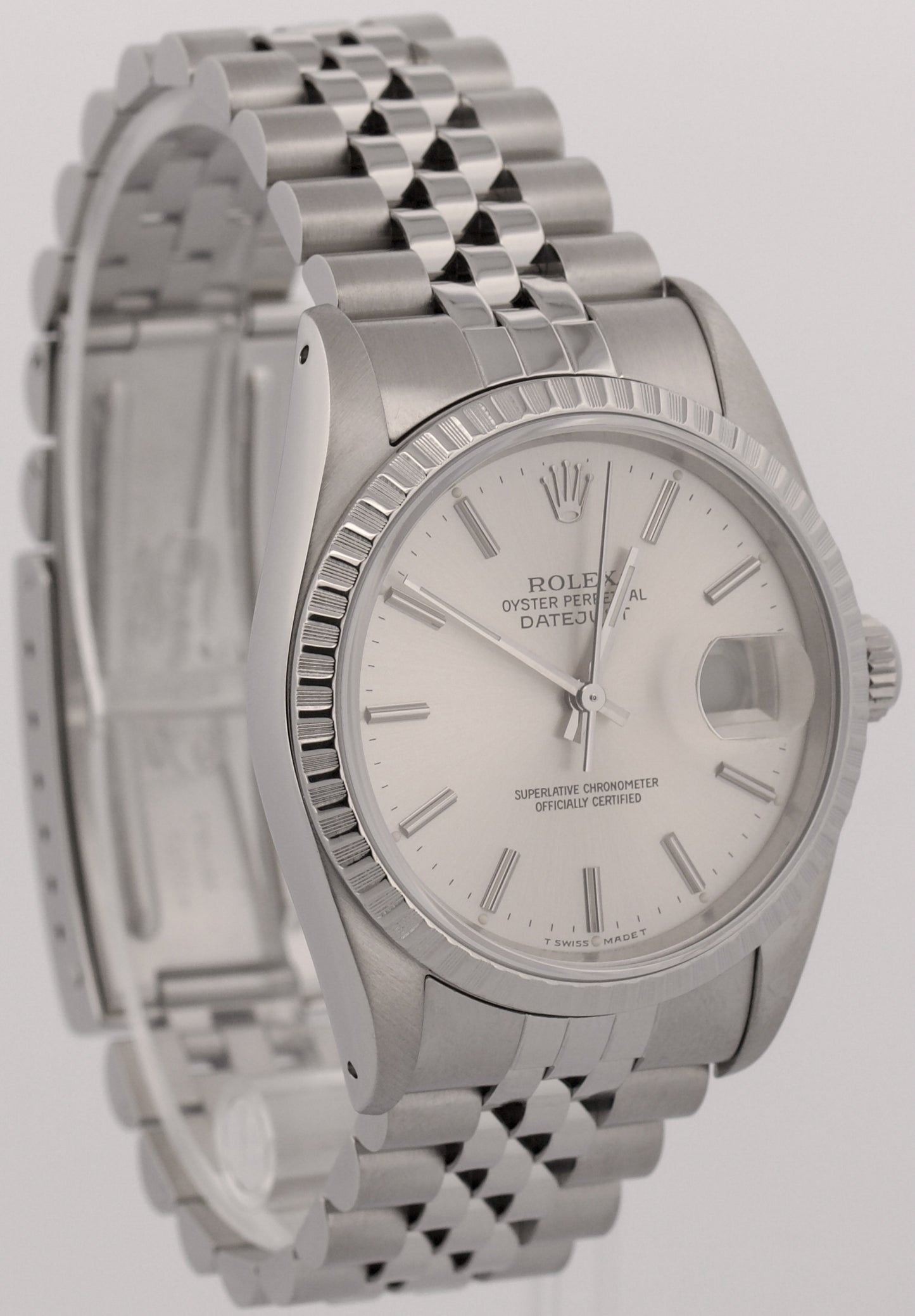 2018 RSC Rolex DateJust 36mm SILVER Stainless Steel JUBILEE Automatic 16220