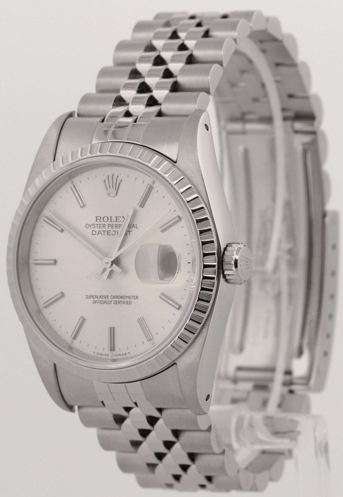2018 RSC Rolex DateJust 36mm SILVER Stainless Steel JUBILEE Automatic 16220