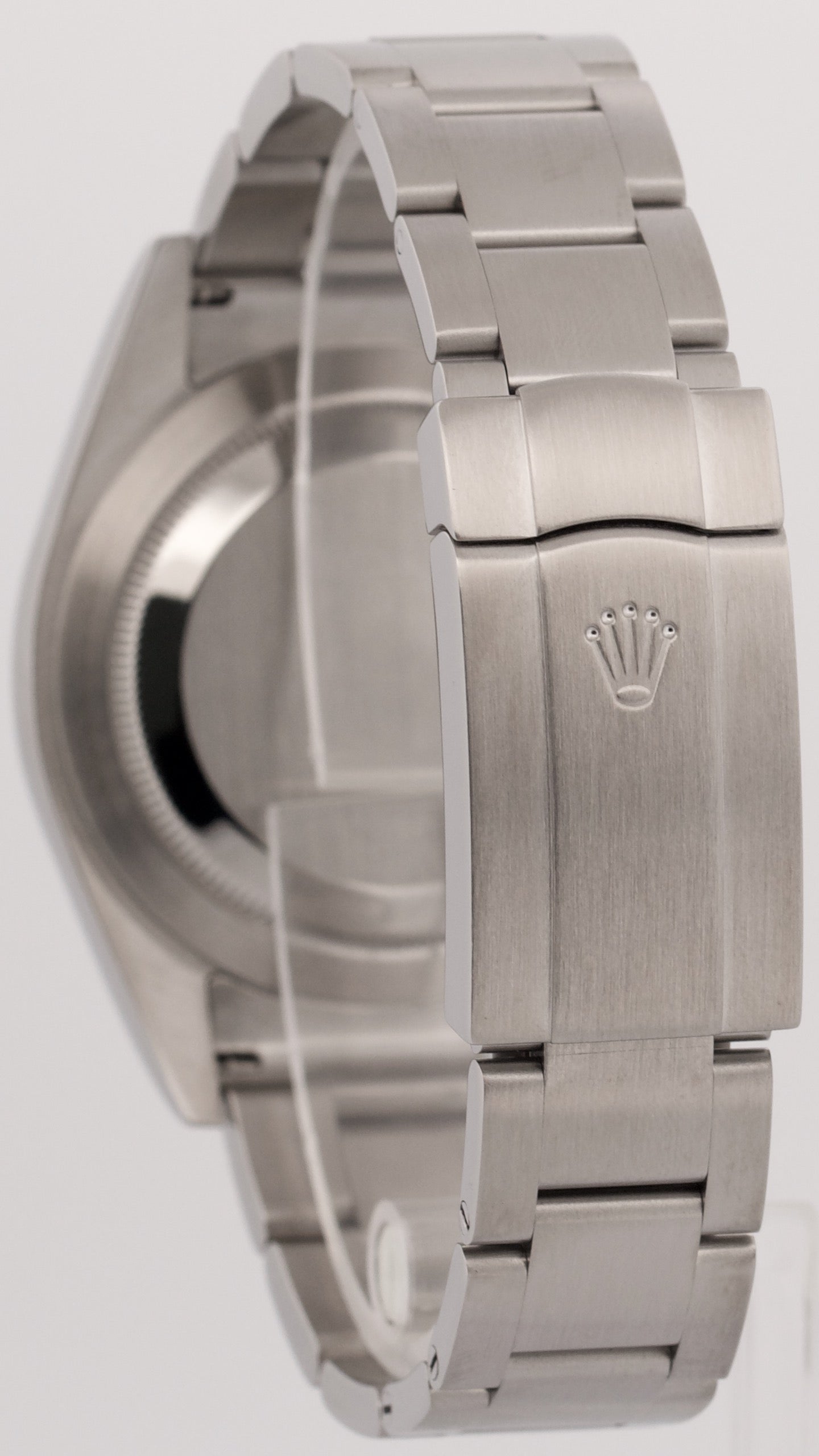 2018 PAPERS Rolex Oyster Perpetual Red GRAPE Purple 39mm 114300 Steel Watch BOX